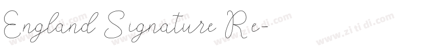 England Signature Re字体转换